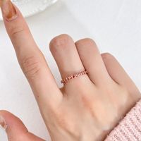 Glam Shiny Round Sterling Silver Gra Plating Inlay Moissanite Rings main image 4