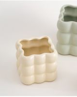 Simple Style Solid Color Ceramics Vase Artificial Decorations main image 3