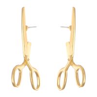 1 Pair Vintage Style Simple Style Scissors Plating Alloy 14k Gold Plated Silver Plated Ear Studs sku image 2