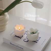 Cute Pastoral Flower Wax Candle main image 1