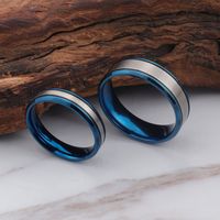 Simple Style Geometric Titanium Steel Rings main image 5