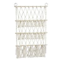 Vintage Style Solid Color Wood Cotton Rope Iron Tapestry sku image 2