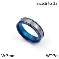 Simple Style Geometric Titanium Steel Rings sku image 9