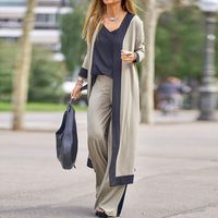 Daily Women's Casual Classic Style Solid Color Polyester Pants Sets Pants Sets main image 2