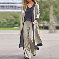 Daily Women's Casual Classic Style Solid Color Polyester Pants Sets Pants Sets main image 1