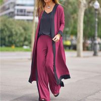 Daily Women's Casual Classic Style Solid Color Polyester Pants Sets Pants Sets main image 3