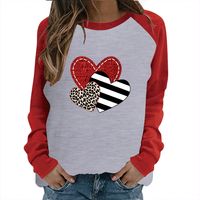 Women's T-shirt Long Sleeve T-shirts Casual Heart Shape sku image 12