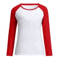Femmes T-shirt Manche Longue T-shirts Décontractée Forme De Cœur main image 3