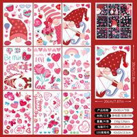 Chinoiserie Cute Heart Shape Plastic Wall Sticker Wall Art sku image 3