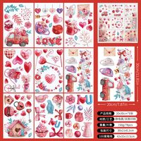 Chinoiserie Cute Heart Shape Plastic Wall Sticker Wall Art sku image 5