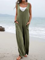 Women's Daily Casual Solid Color Full Length Jumpsuits main image 4