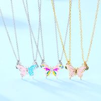 Cute Butterfly Alloy Kid's Pendant Necklace main image 4