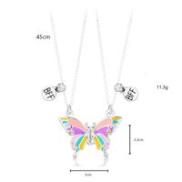 Cute Butterfly Alloy Kid's Pendant Necklace sku image 1