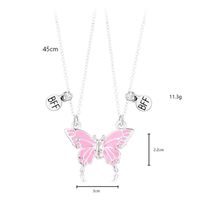 Cute Butterfly Alloy Kid's Pendant Necklace sku image 2