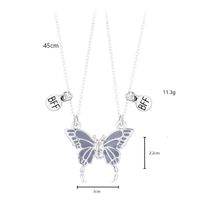 Cute Butterfly Alloy Kid's Pendant Necklace sku image 4