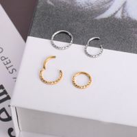 1 Piece Nose Rings & Studs Streetwear Solid Color 304 Stainless Steel 18K Gold Plated main image 5