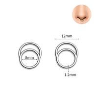 1 Piece Nose Rings & Studs Basic Solid Color 304 Stainless Steel main image 2