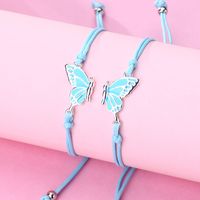 Casual Cartoon Style Cute Butterfly Alloy Kid's Drawstring Bracelets main image 3