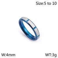 Einfacher Stil Geometrisch Titan Stahl Ringe sku image 1