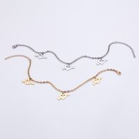 Simple Style Heart Shape Titanium Steel 18K Gold Plated Valentine'S Day Women's Anklet main image 8