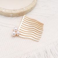Ins Style Letter Flower Butterfly Imitation Pearl Alloy Plating Inlay Rhinestones Hair Clip sku image 61