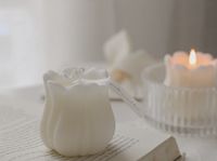 Cute Pastoral Flower Wax Candle main image 3