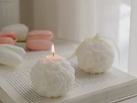 Cute Pastoral Flower Wax Candle main image 2