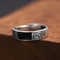 Ethnic Style Dragon Copper Plating Silver Plated Men's Rings main image 4
