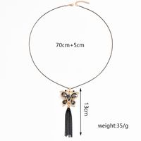 Elegant Simple Style Butterfly Alloy Tassel Plating Women's Sweater Chain main image 7