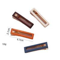 Women's Simple Style Rectangle Metal Plating Hair Clip main image 2