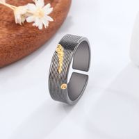 Classic Style Color Block Copper Plating Silver Plated Men's Rings main image 1