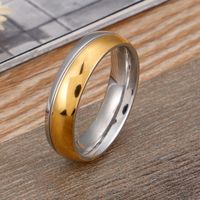 Titanium Steel 18K Gold Plated Korean Style Geometric Zircon Rings main image 6