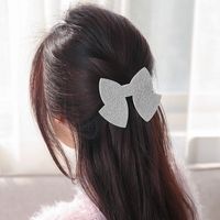 Women's Girl's Sweet Bow Knot Alloy Rhinestone Hair Clip sku image 2