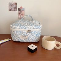 Süß Blume Baumwolle Oval Kosmetiktaschen sku image 17