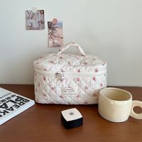Cute Flower Cotton Oval Makeup Bags sku image 14
