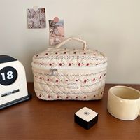 Süß Blume Baumwolle Oval Kosmetiktaschen sku image 15