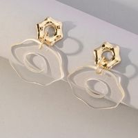 1 Pair Simple Style Geometric Arylic Drop Earrings main image 1