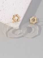 1 Pair Simple Style Geometric Arylic Drop Earrings main image 6