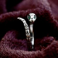 Wholesale Funny Snake Copper Plating Silver Plated Rings main image 5