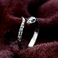 Wholesale Funny Snake Copper Plating Silver Plated Rings main image 2