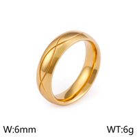 Titanium Steel 18K Gold Plated Korean Style Geometric Rings main image 2