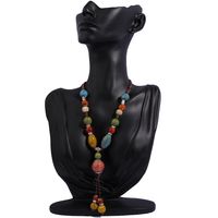 Retro Ethnic Style Geometric Ceramics Women's Long Necklace main image 3