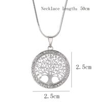 Fashion Life Tree Alloy Copper Plating Inlay Artificial Rhinestones Unisex Sweater Chain main image 6