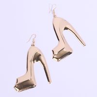 1 Pair Sexy Simple Style High Heel Plating Iron Drop Earrings main image 4