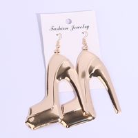 1 Pair Sexy Simple Style High Heel Plating Iron Drop Earrings main image 5