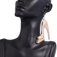 1 Pair Sexy Simple Style High Heel Plating Iron Drop Earrings main image 3