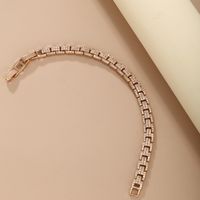 Xuping Shiny Solid Color 18k Gold Plated Artificial Diamond Alloy Copper Wholesale Bracelets main image 5