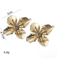 Mujeres Dulce Flor Metal Enchapado Embutido Diamantes De Imitación Pinza Para El Cabello main image 2