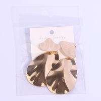 1 Pair Simple Style Water Droplets Solid Color Plating Iron Drop Earrings main image 6