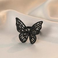 1 Stück Mode Schmetterling Künstliche Edelsteine Legierung Überzug Frau Offener Ring sku image 8